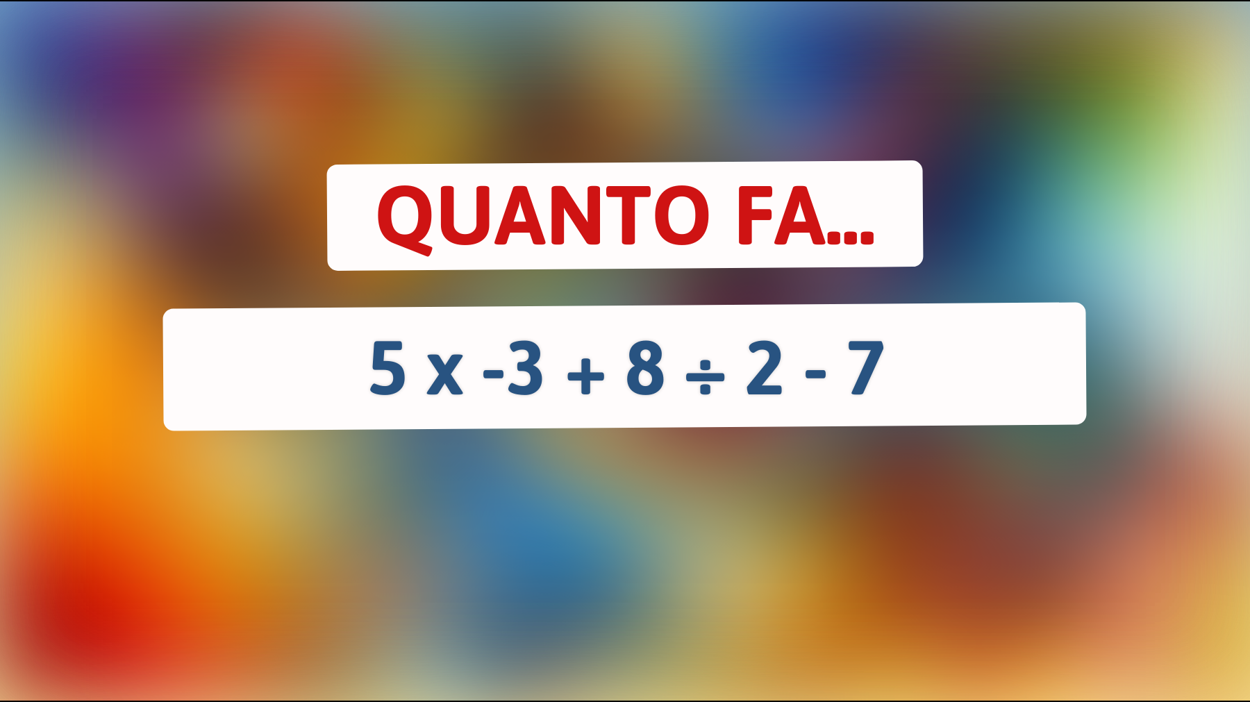 Scopri se sei un vero genio con questo enigma impossibile: pochissimi riescono a risolverlo!"