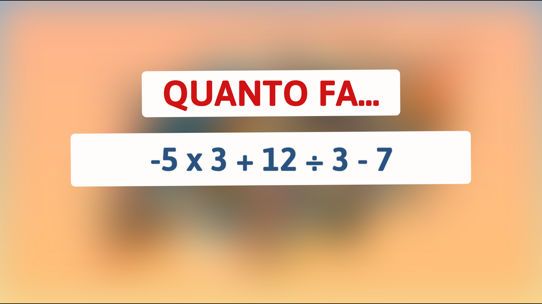 Solo il 2% della popolazione riesce a risolvere questo rompicapo matematico: tu ci riesci? Scoprilo subito!"